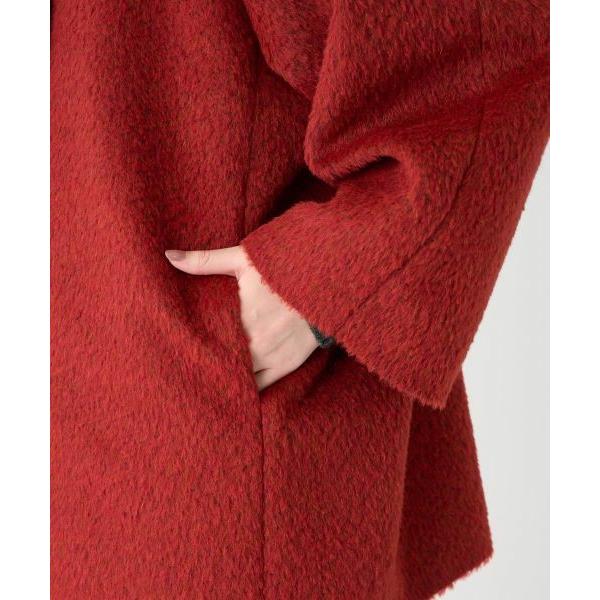 LANVIN COLLECTION / ランバン コレクション アルパカウール メランジシャギーコートの画像