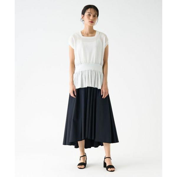 美品✨デミリー DEMYLEE ハイネック リブ編みニットワンピース