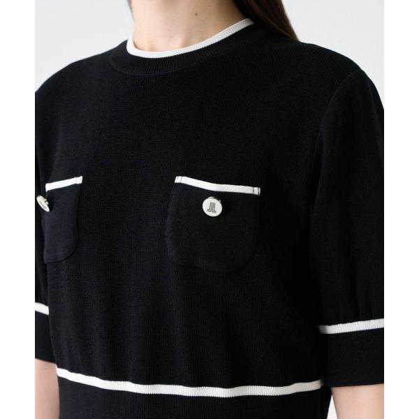 LANVIN COLLECTION - / ランバン 寄せあわせ ワンウェイリネンストレッチドレス