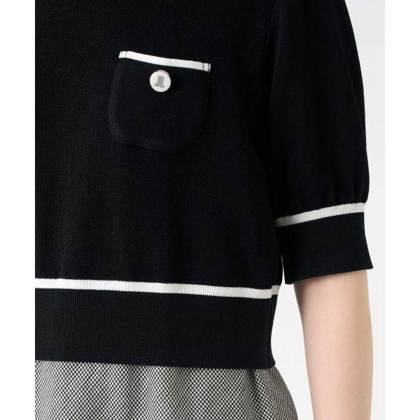 LANVIN COLLECTION - / ランバン 寄せあわせ ワンウェイリネンストレッチドレス