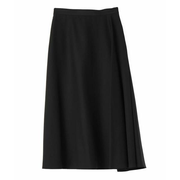 LANVIN COLLECTION / ランバン コレクション バックサテンアシンメトリーフレアスカートの画像