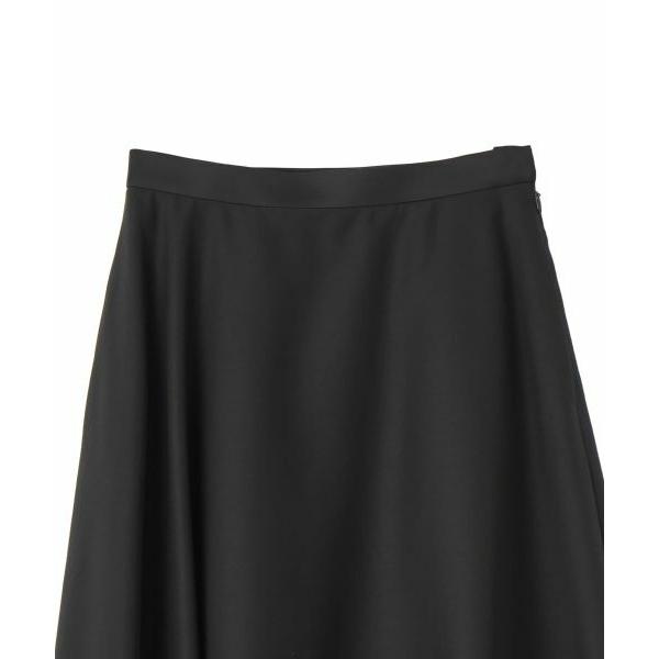 LANVIN COLLECTION / ランバン コレクション バックサテンアシンメトリーフレアスカートの画像