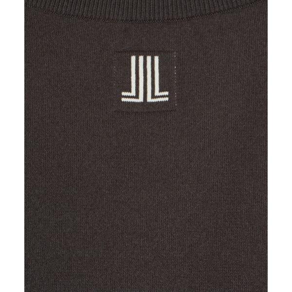 LANVIN COLLECTION / ランバン コレクション ロゴジャカードクロップドニットトップスの画像