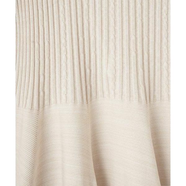 LANVIN COLLECTION / ランバン コレクション 12ゲージ リブケーブル ガーターホールワンピースの画像