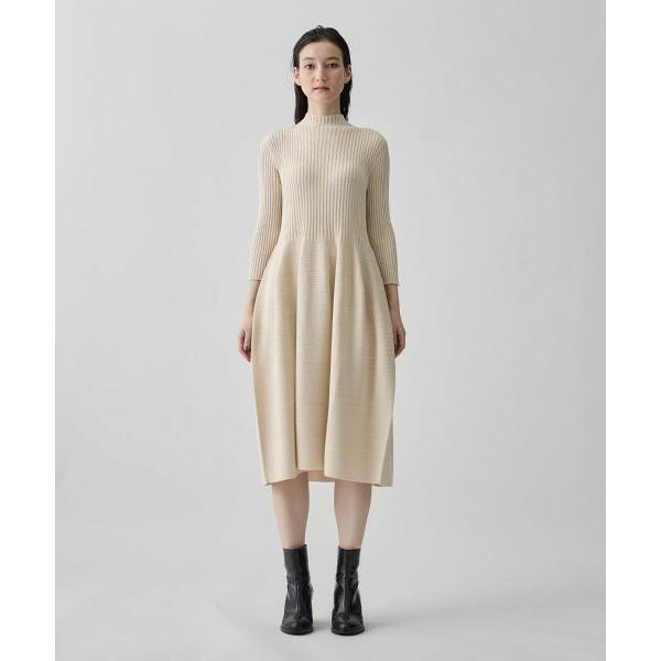 LANVIN COLLECTION / ランバン コレクション 12ゲージ リブケーブル ガーターホールワンピースの画像