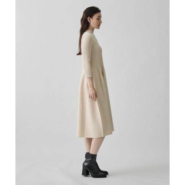 LANVIN COLLECTION / ランバン コレクション 12ゲージ リブケーブル ガーターホールワンピースの画像