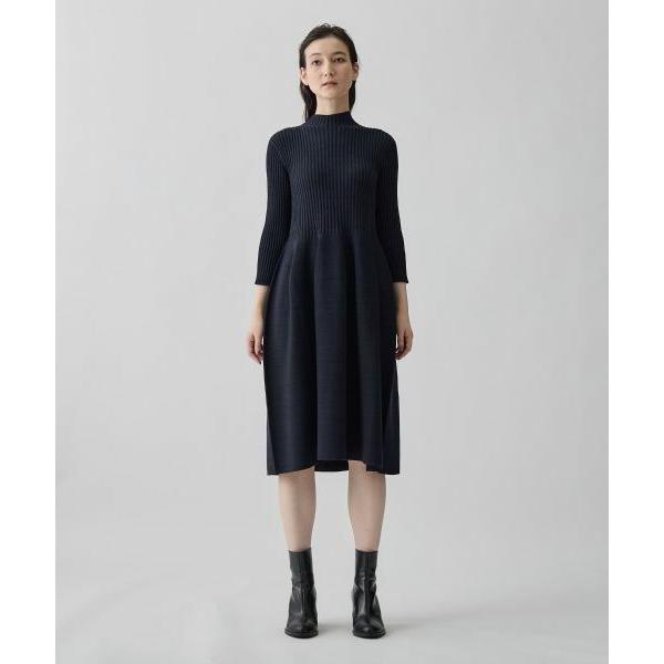 LANVIN COLLECTION / ランバン コレクション 12ゲージ リブケーブル ガーターホールワンピースの画像