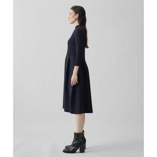 LANVIN COLLECTION / ランバン コレクション 12ゲージ リブケーブル ガーターホールワンピースの画像