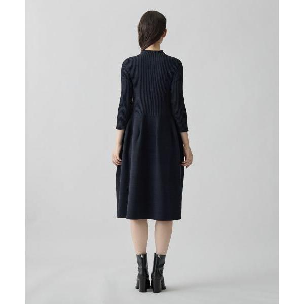 LANVIN COLLECTION / ランバン コレクション 12ゲージ リブケーブル ガーターホールワンピースの画像
