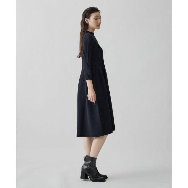 LANVIN COLLECTION / ランバン コレクション 12ゲージ リブケーブル ガーターホールワンピースの画像