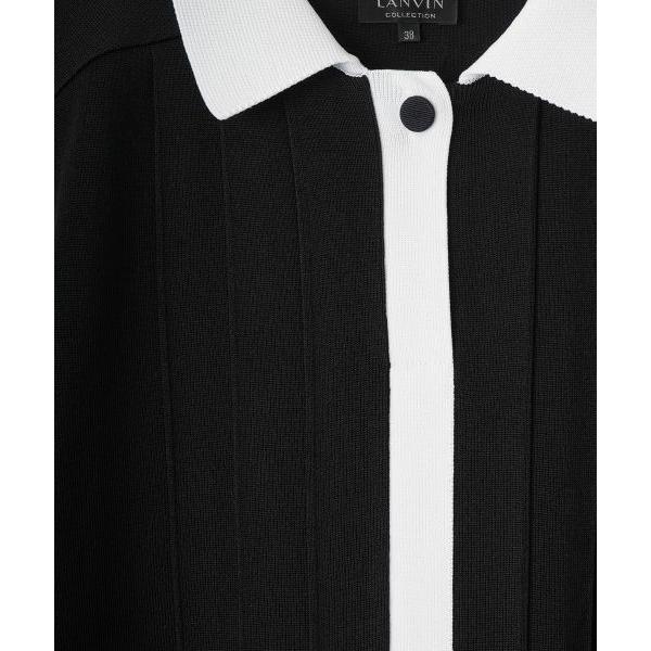 LANVIN COLLECTION / ランバン コレクション ドレープニットワンピースの画像