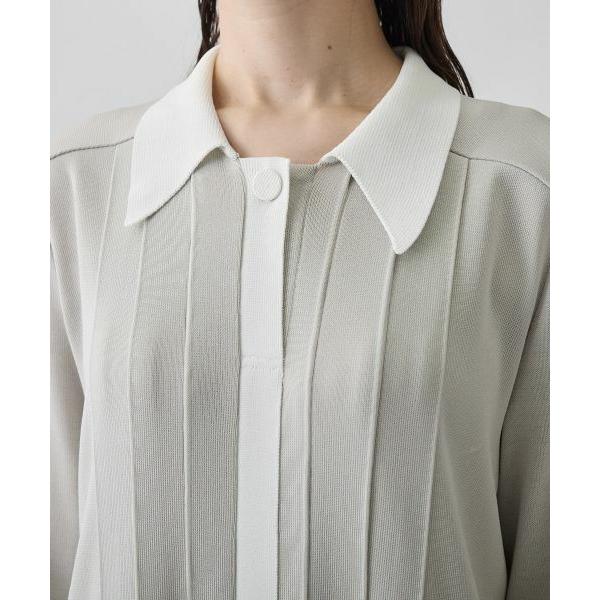 LANVIN COLLECTION / ランバン コレクション ドレープニットワンピースの画像