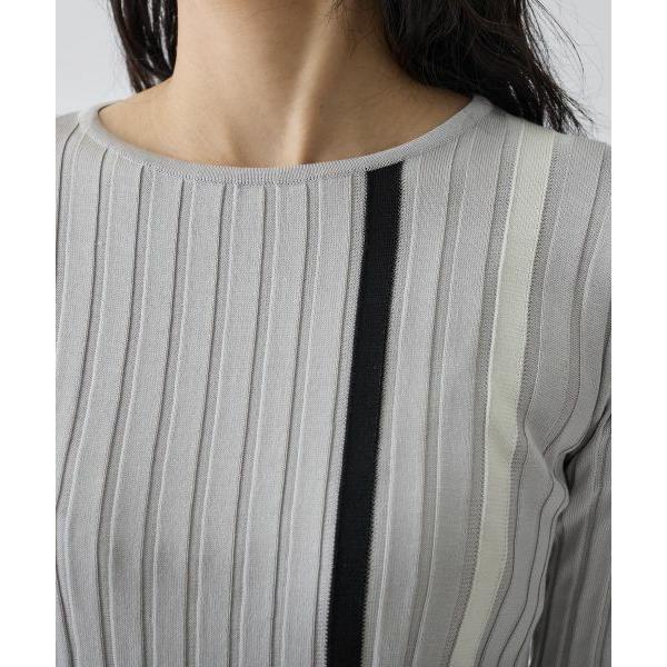 LANVIN COLLECTION / ランバン コレクション ワイドリブニットの画像