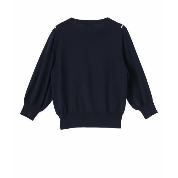 LANVIN COLLECTION / ランバン コレクション 16ゲージインターシャニットの画像