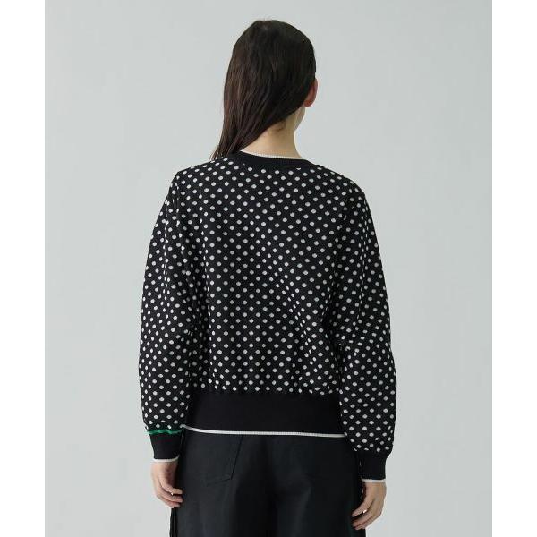 LANVIN COLLECTION / ランバン コレクション 16ゲージ袋ジャカードカーディガンの画像