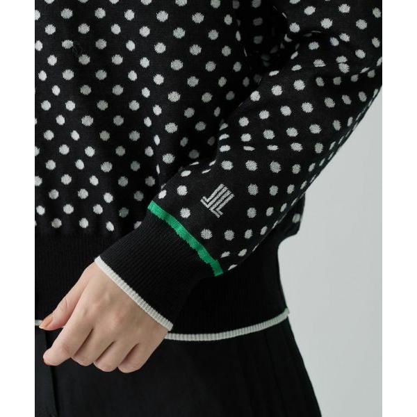 LANVIN COLLECTION / ランバン コレクション 16ゲージ袋ジャカードカーディガンの画像