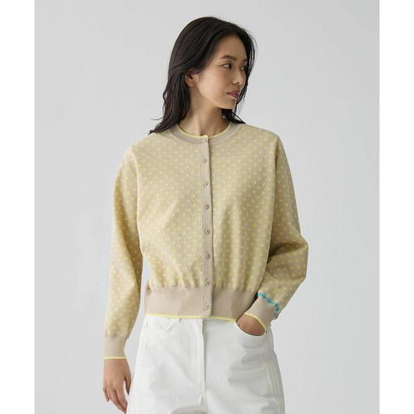 LANVIN COLLECTION / ランバン コレクション 16ゲージ袋ジャカードカーディガンの画像