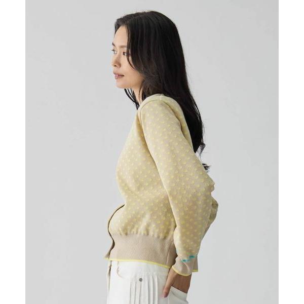 LANVIN COLLECTION / ランバン コレクション 16ゲージ袋ジャカードカーディガンの画像