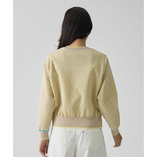 LANVIN COLLECTION / ランバン コレクション 16ゲージ袋ジャカードカーディガンの画像