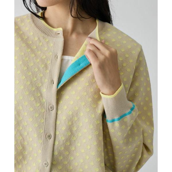 LANVIN COLLECTION / ランバン コレクション 16ゲージ袋ジャカードカーディガンの画像