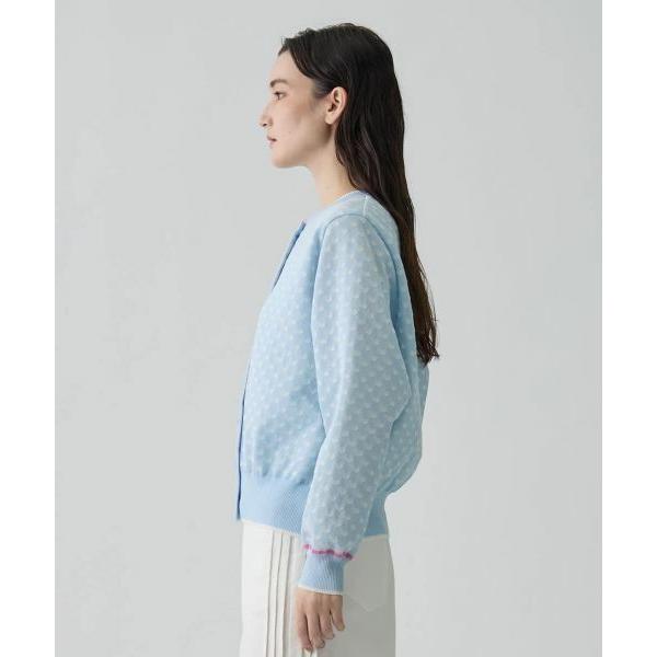 LANVIN COLLECTION / ランバン コレクション 16ゲージ袋ジャカードカーディガンの画像