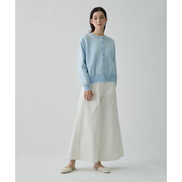 LANVIN COLLECTION / ランバン コレクション 16ゲージ袋ジャカードカーディガンの画像