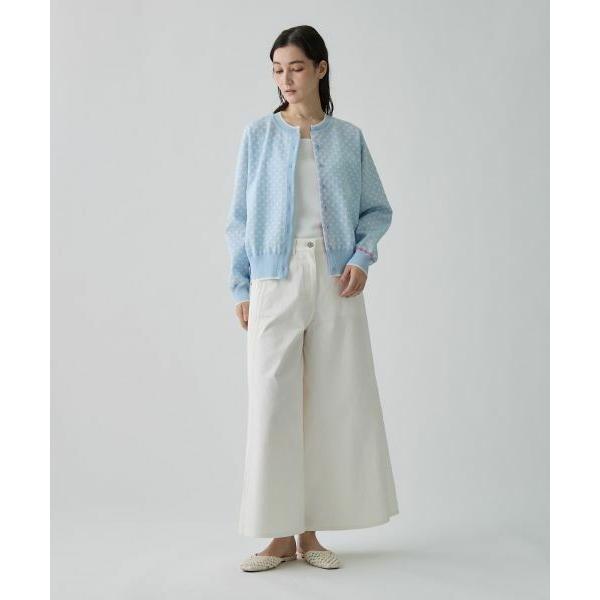 LANVIN COLLECTION / ランバン コレクション 16ゲージ袋ジャカードカーディガンの画像