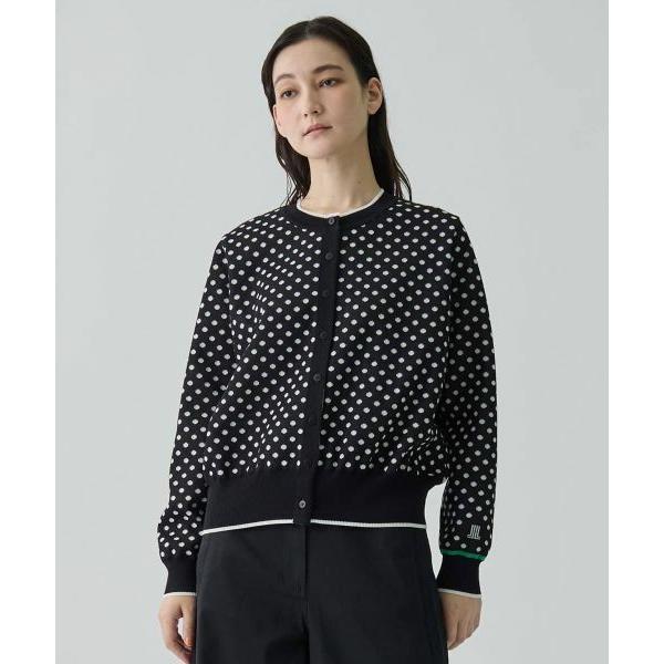 LANVIN COLLECTION / ランバン コレクション 16ゲージ袋ジャカードカーディガンの画像