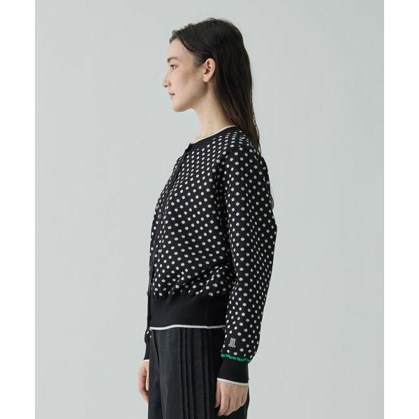 LANVIN COLLECTION / ランバン コレクション 16ゲージ袋ジャカードカーディガンの画像