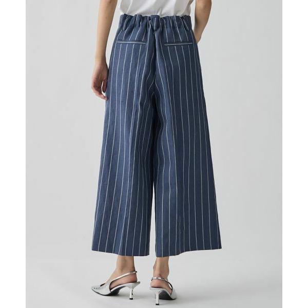 LANVIN COLLECTION / ランバン コレクション ストライプリネンウールパンツの画像