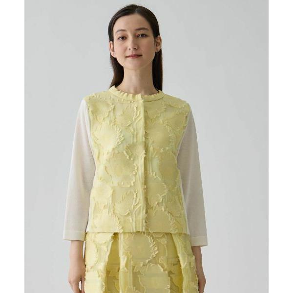 LANVIN COLLECTION / ランバン コレクション ひまわりジャカード・ニットカーディガンの画像
