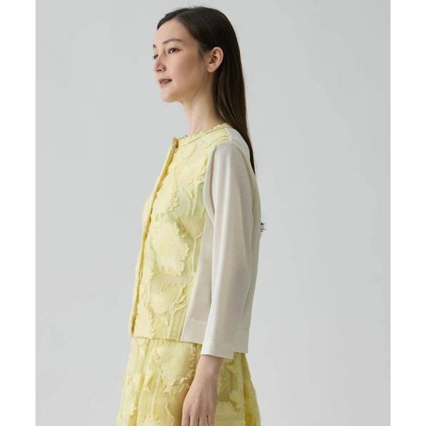 LANVIN COLLECTION / ランバン コレクション ひまわりジャカード・ニットカーディガンの画像