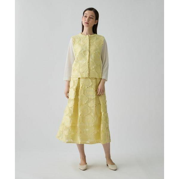 LANVIN COLLECTION / ランバン コレクション ひまわりジャカード・ニットカーディガンの画像
