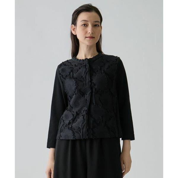 LANVIN COLLECTION / ランバン コレクション ひまわりジャカード・ニットカーディガンの画像