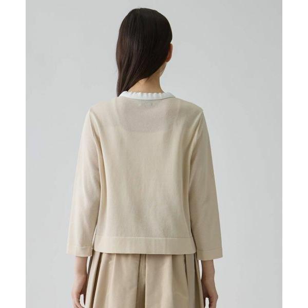 LANVIN COLLECTION / ランバン コレクション ひまわりジャカード・ニットカーディガンの画像