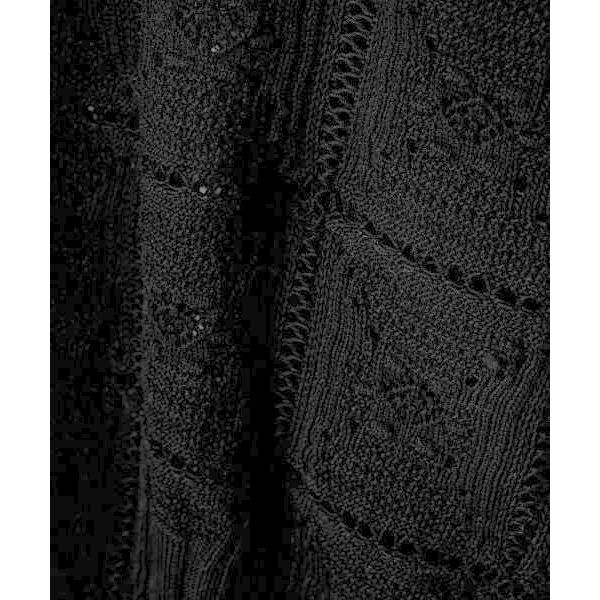 LANVIN COLLECTION / ランバン コレクション メッシュ&ポップコーン ロゴカーディガンの画像