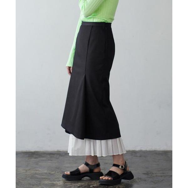 LANVIN en Bleu / ランバン オン ブルー プリーツヘム2wayスカート