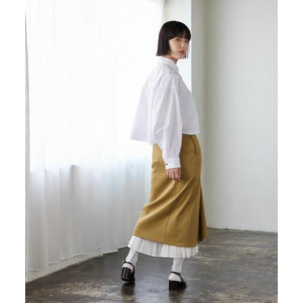 LANVIN en Bleu / ランバン オン ブルー プリーツヘム2wayスカート