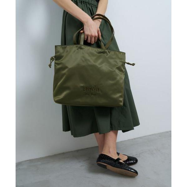 LANVIN en Bleu / ランバン オン ブルー サテンナイロンドロストトート