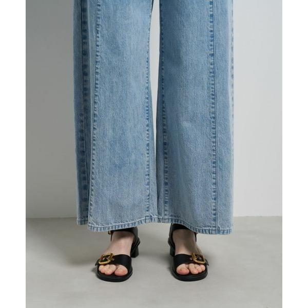 【極美品】LANVIN en Bleu サンダル 美品 23.5 デニム 夏 LANVIN en Bleu / ランバン オン ブルー Lee×LANVIN Bleuデニムマリン