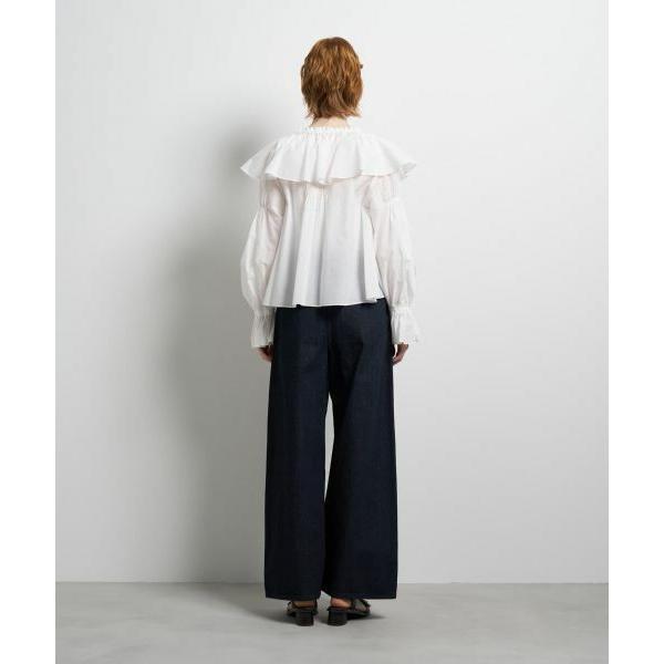 LANVIN en Bleu / ランバン オン ブルー ギャザーフリルブラウス