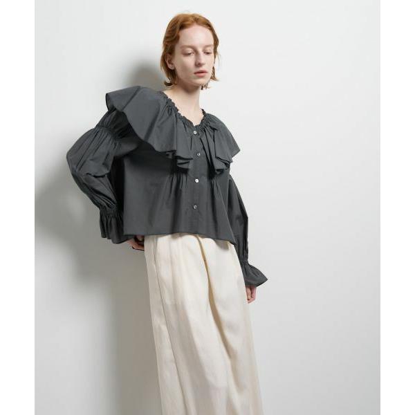 LANVIN en Bleu / ランバン オン ブルー ギャザーフリルブラウス