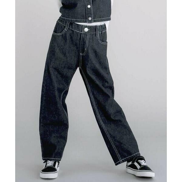 nexchic（ネクシック） デニムビスチェ+パンツセットアップ(110~150cm