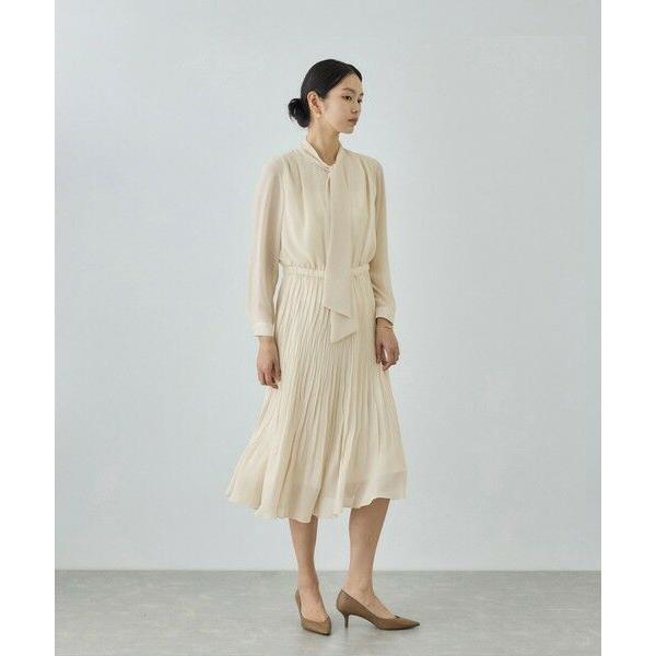 ROPÉ ジョーゼットシフォンプリーツワンピース/26SS ROPE'（ロペ） ジョーゼットシフォンプリーツワンピース/26SS