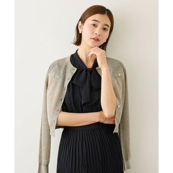 ROPE' / ロペ ジョーゼットフレンチスリーブプリーツワンピース/26SSの画像