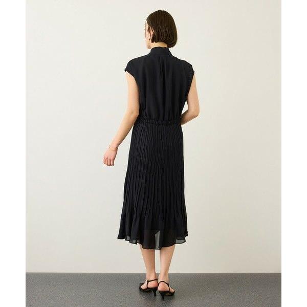 ROPE' / ロペ ジョーゼットフレンチスリーブプリーツワンピース/26SSの画像