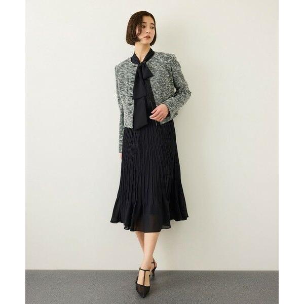 ROPE' / ロペ ジョーゼットフレンチスリーブプリーツワンピース/26SSの画像