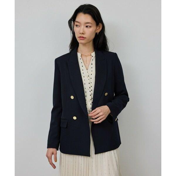 グッチ 金ボタン ワッペン テーラードジャケット 紺ブレ インターロッキング GUCCI - 20AW グッチ 金ボタン 紺ブレ パイピング 2B テーラード