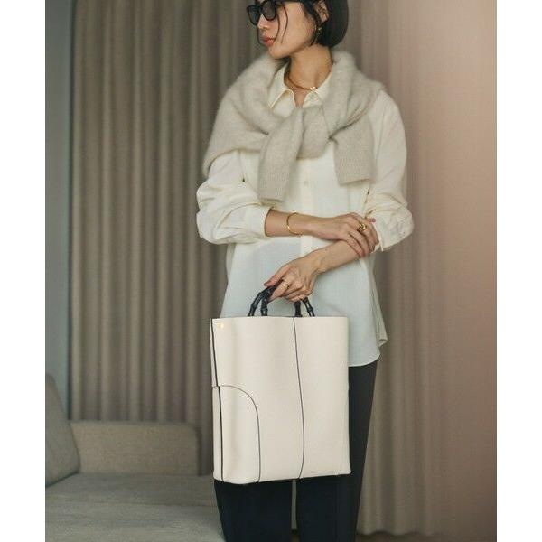 新品！ロペ ROPÉ【E'POR】バンブーバッグ A4サイズ　ホフホワイト ROPE'（ロペ） 【E'POR】BAMBOO BAG Large【通勤】【A4対応