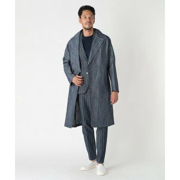 MEN'S BIGI / メンズビギ 【Hevo／イーヴォ】コットンリネンシャンブレースプリングコートの画像